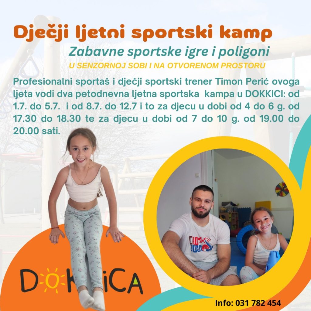 Sportska igraonica za predškolce i školarce (1.7. - 5.7. i 8.7. - 12.7.2024.)